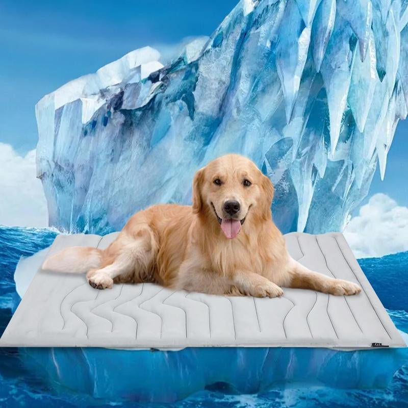 Vagascape Dog Cooling Eco-Friendly Mat, Cooling Pad, Pet Cool Mats for Dogs and Cats Use in Crate, Tunk, Camping, Outdoors, Portable, Machine Washable, Durable, without Gel